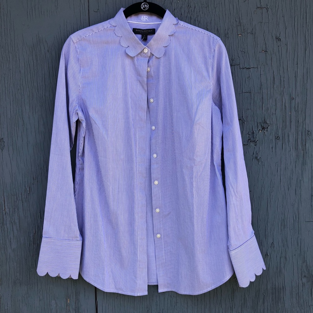 NWT Banana Republic striped Riley shirt (size 6)